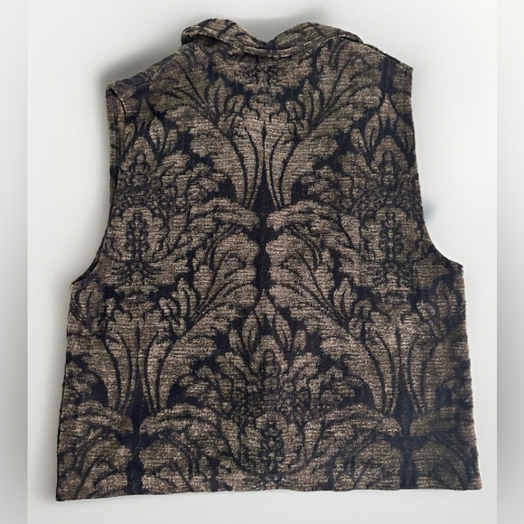 Silverado New Mexico Floral Tapestry Chenille Western Cropped Vest Women’s M EUC - Picture 2 of 7